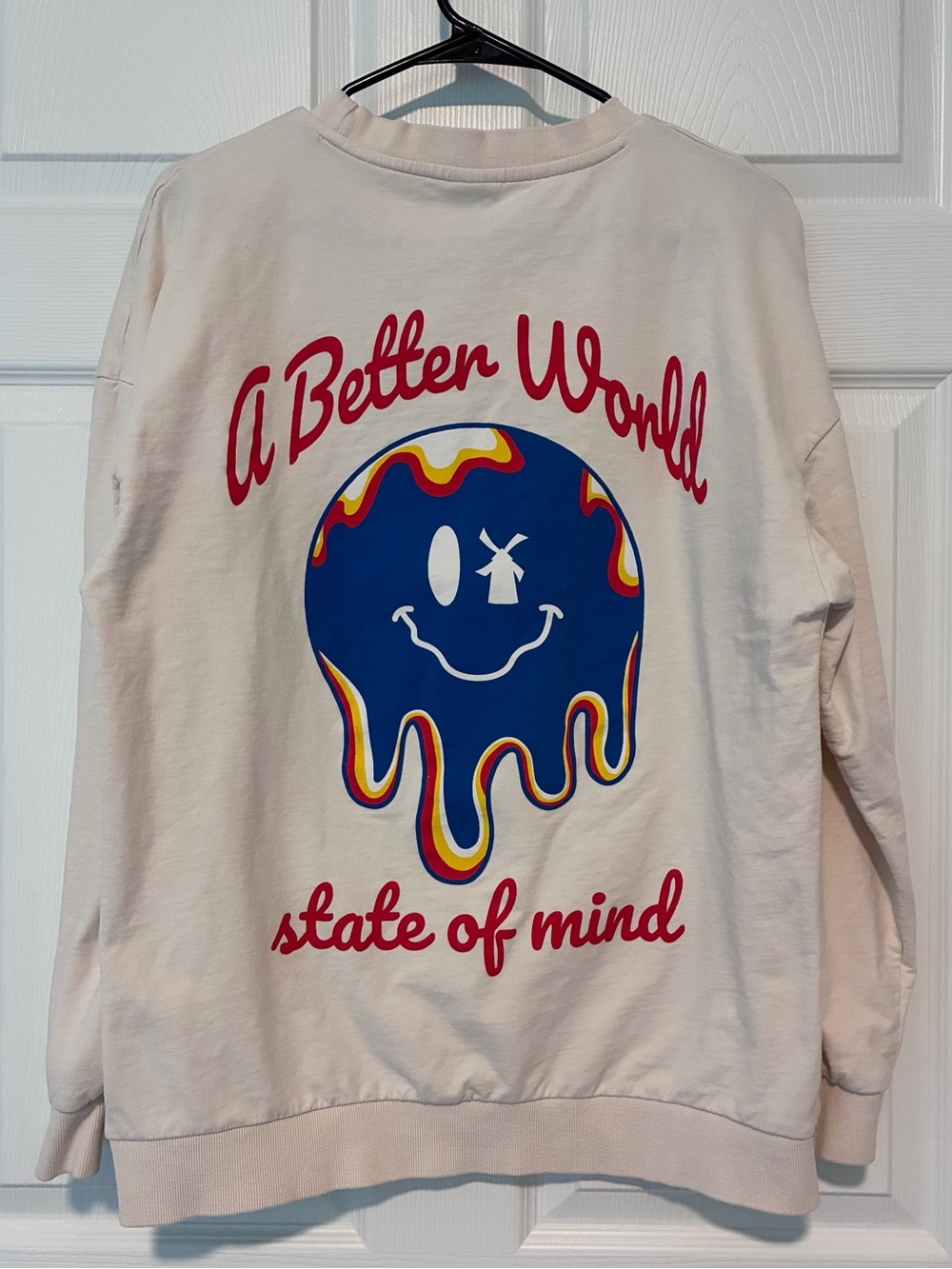 2024 Dutch Bros Summit Cream Crewneck with Red Logo